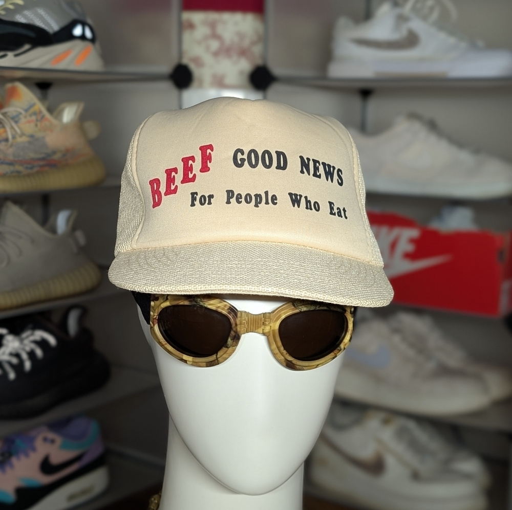 Vintage Beef Trucker Hat (OS)
